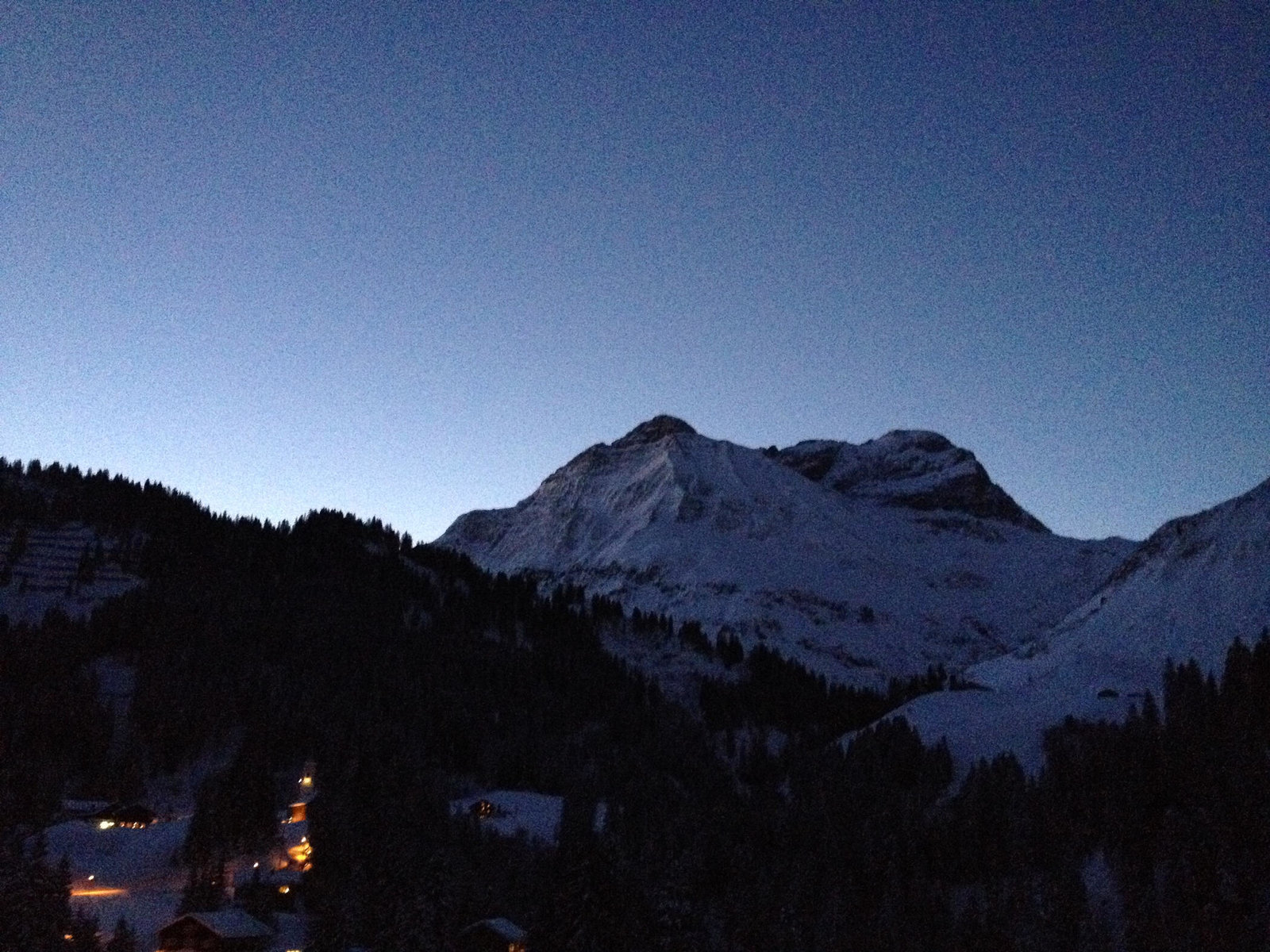 Berge vor dem Ferienhof Jochum